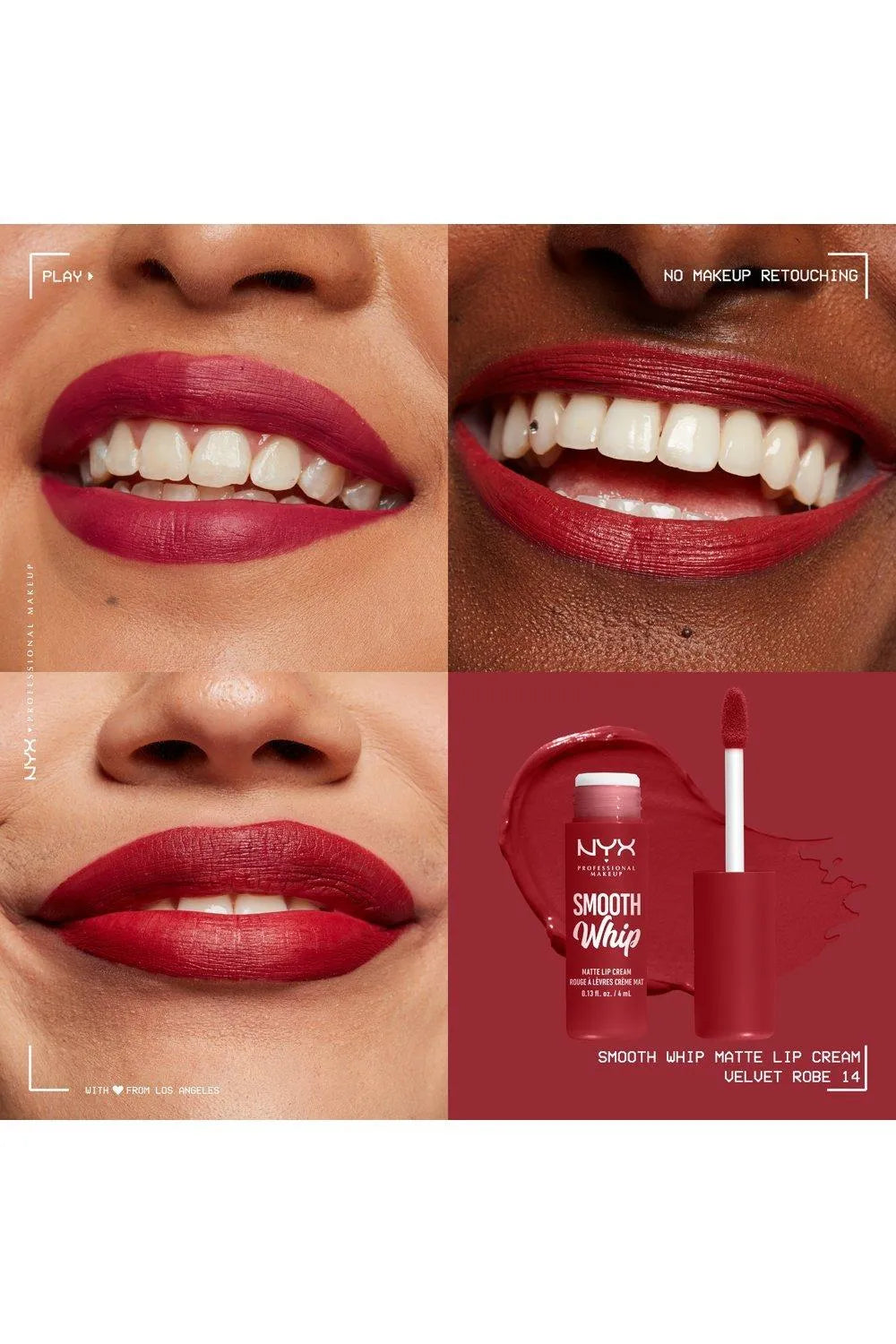 NYX Professional Makeup Whip Matte Lip Cream - Velvet Robe